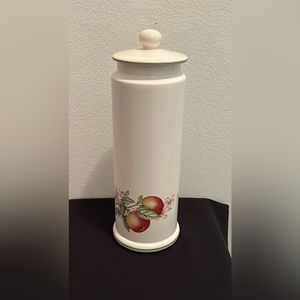 Vintage St. Michael “Ashberry” Jar 12” w/o lid and 13.7” with lid